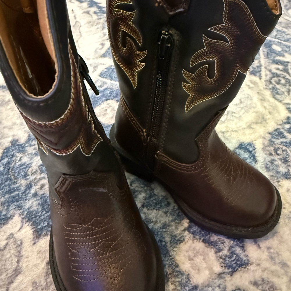 The Academy Brand Brown Leather Western Boots